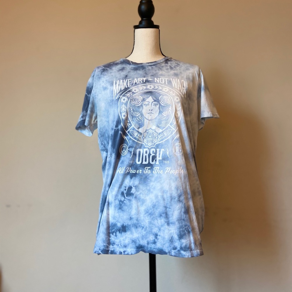 Obey “Make Art Not War” Tie Dye Shirt